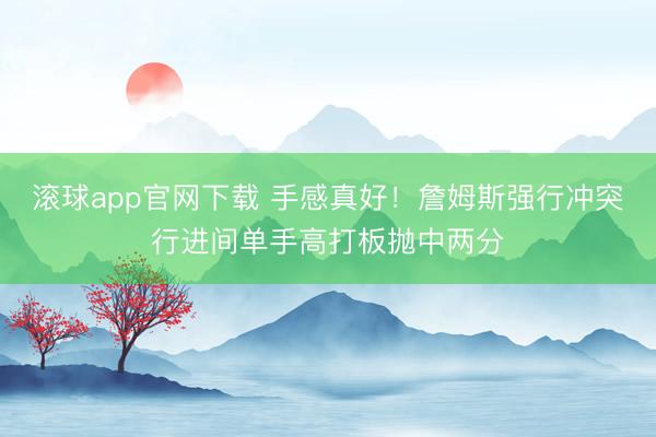 滚球app官网下载 手感真好！詹姆斯强行冲突行进间单手高打板抛中两分