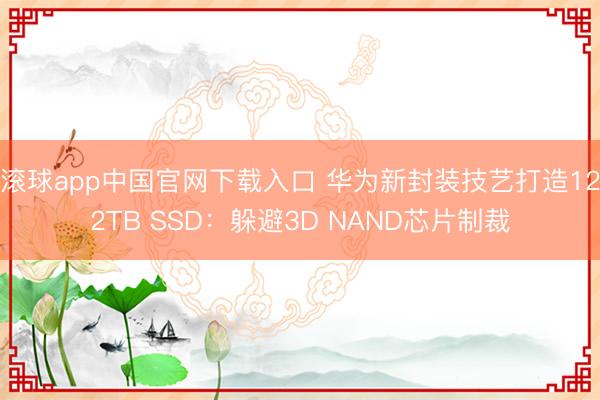 滚球app中国官网下载入口 华为新封装技艺打造122TB SSD：躲避3D NAND芯片制裁