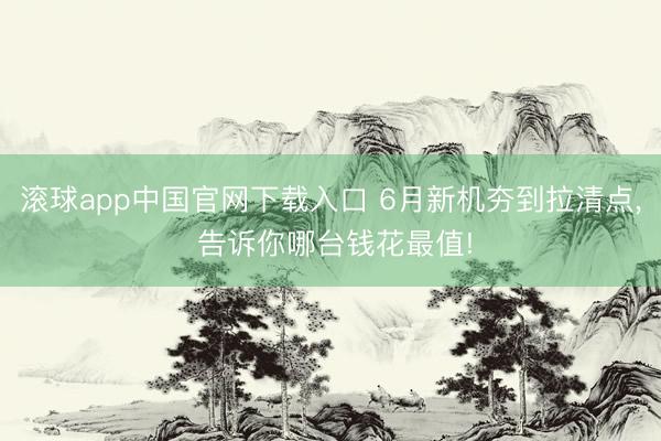 滚球app中国官网下载入口 6月新机夯到拉清点， 告诉你哪台钱花最值!